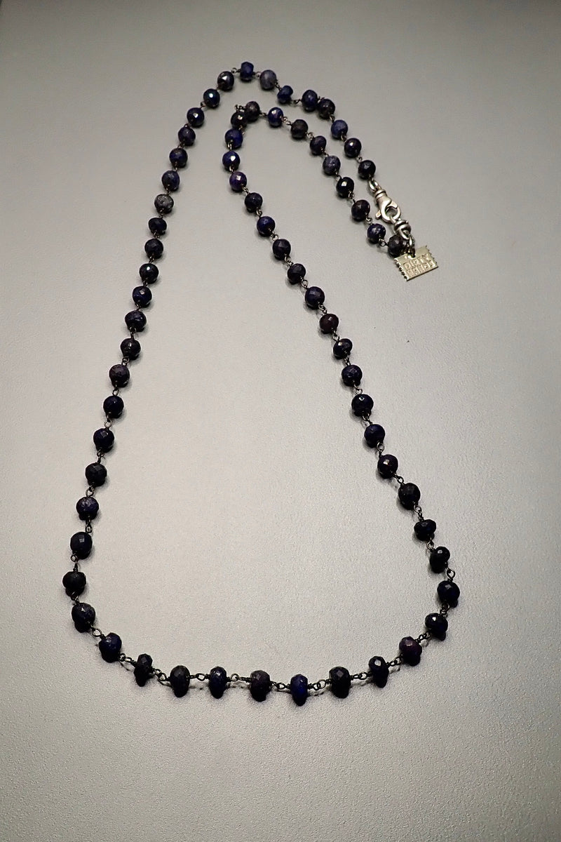 ROSARY IOLITE STONE CHAIN - two made