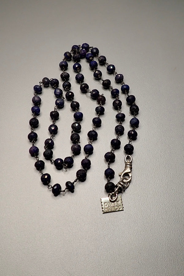 ROSARY IOLITE STONE CHAIN - two made