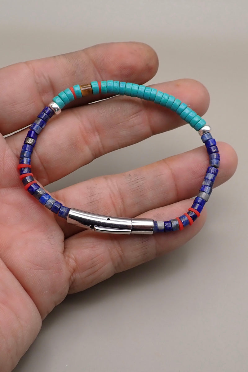 LAPIS LAZULI & TURQUOISE BRACELET