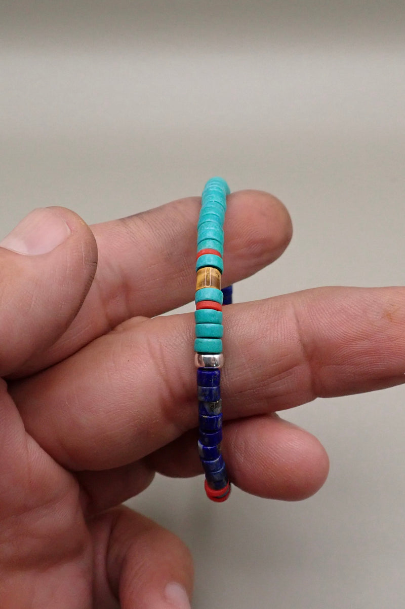 LAPIS LAZULI & TURQUOISE BRACELET