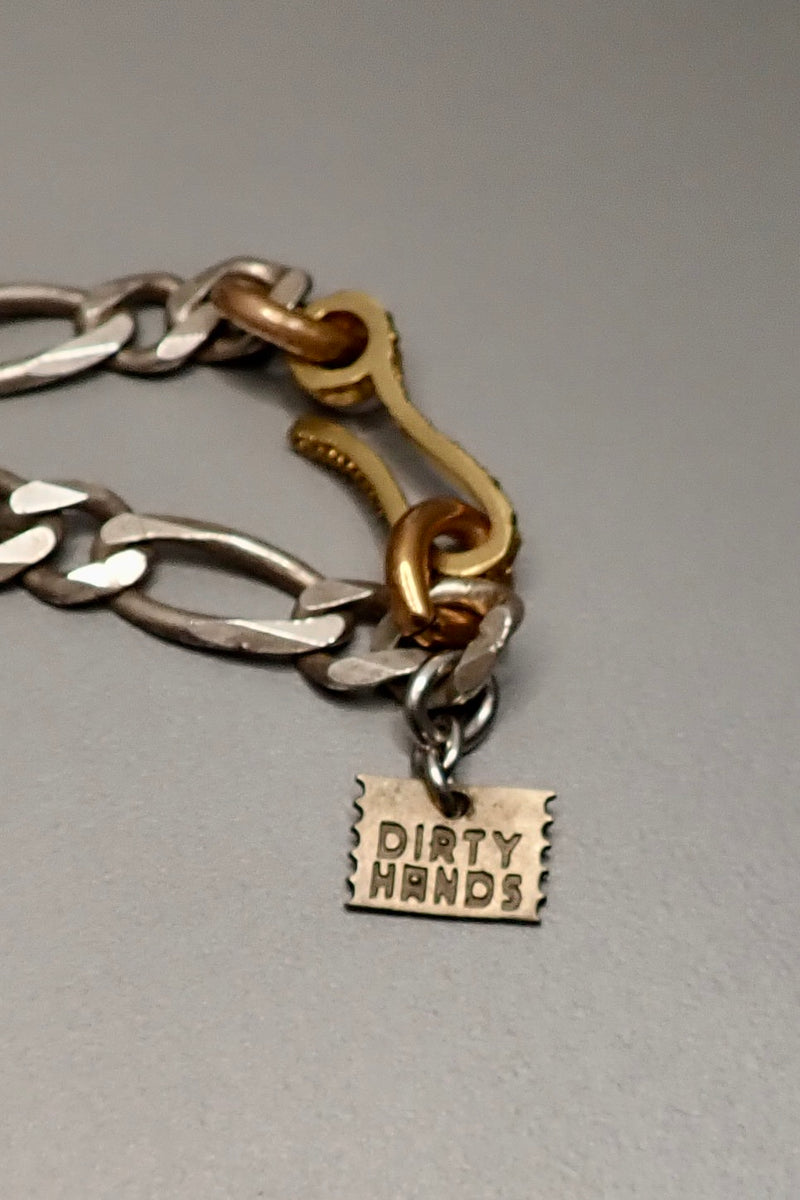 SILVER BIG FIGARO CHAIN