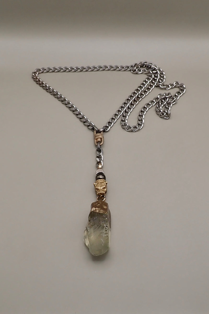 ROCK CRYSTAL LION NECKLACE II