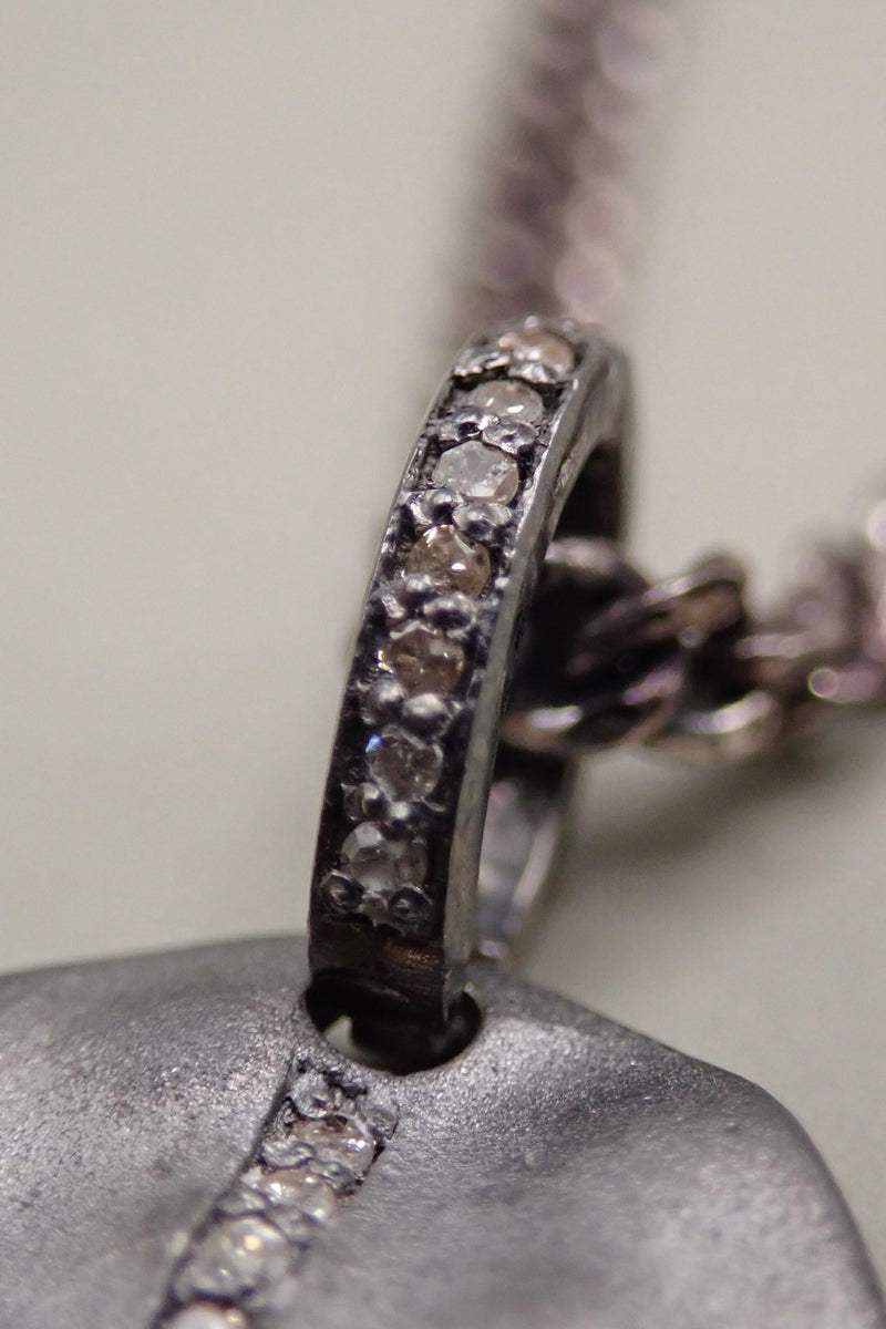 DIAMOND SHIELD CROSS NECKLACE