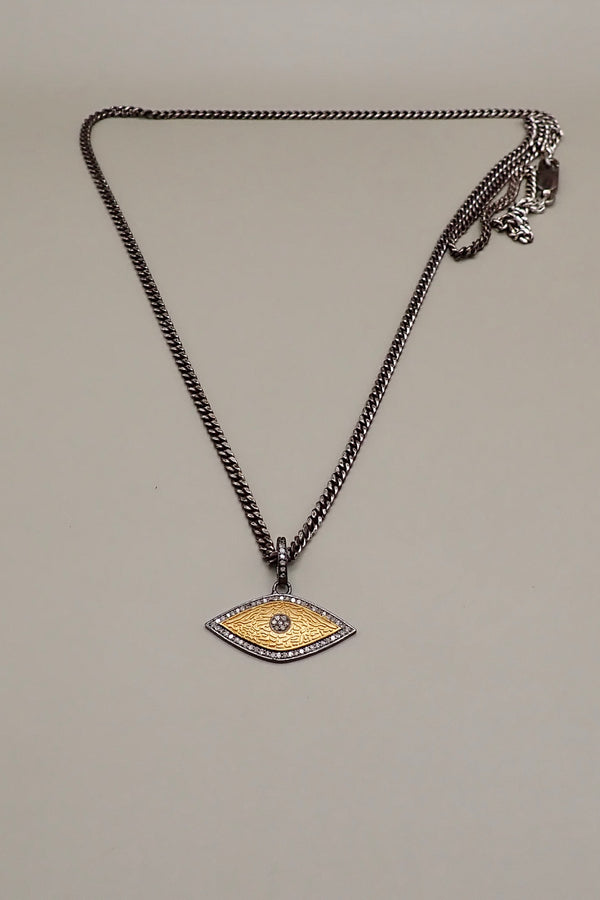 EVIL EYE DIAMONDS PENDANT