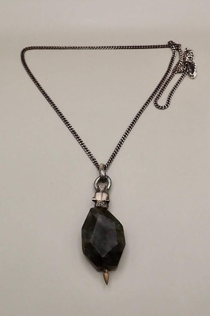 LION HEAD LABRADORITE NECKLACE