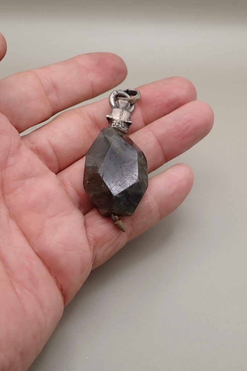 LION HEAD LABRADORITE PROTECTOR PENDANT
