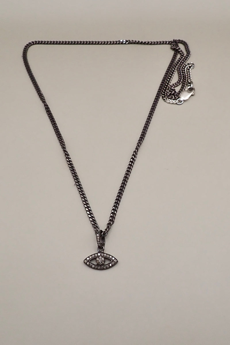 DIAMONDS EVIL EYE PENDANT