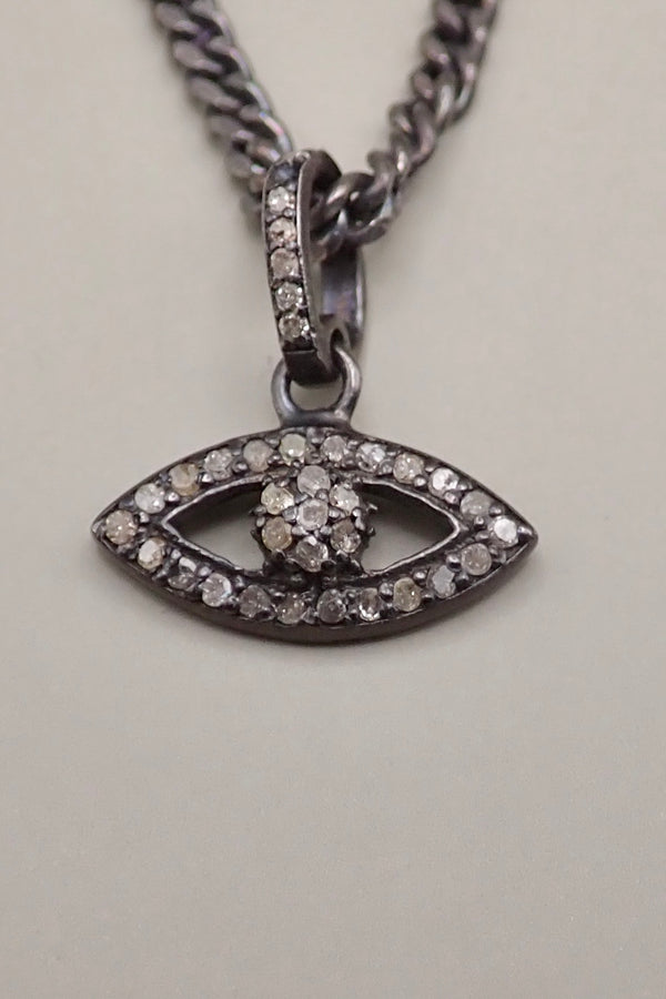 DIAMONDS EVIL EYE PENDANT