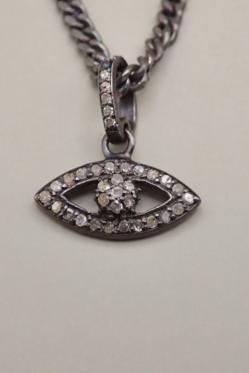 DIAMONDS EVIL EYE PENDANT