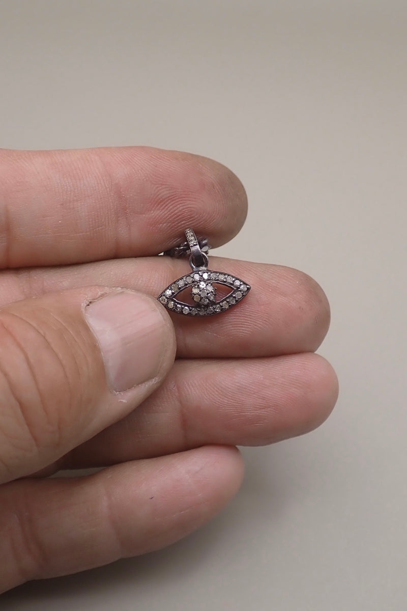 DIAMONDS EVIL EYE PENDANT
