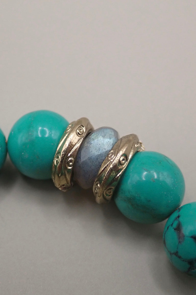 LION HEADS TURQUOISE BRACELET