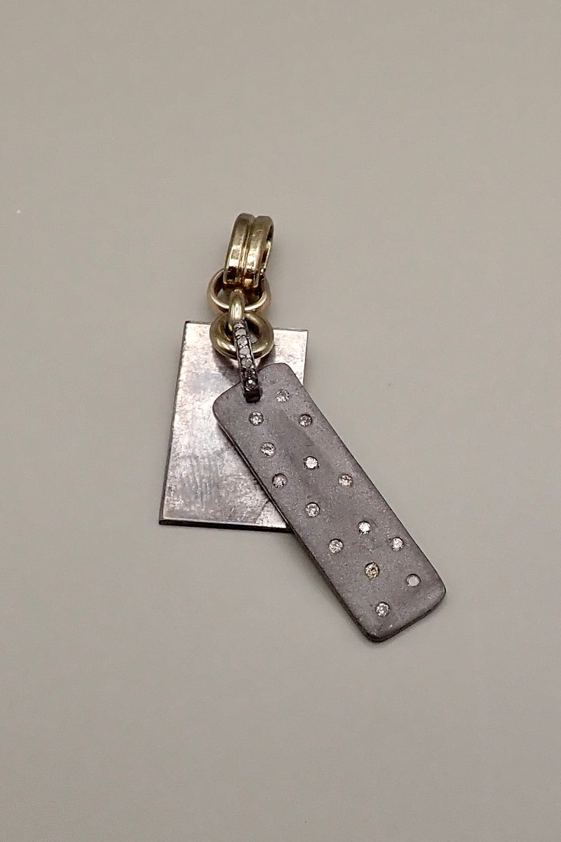 DIAMONDS RECTANGLE PENDANT