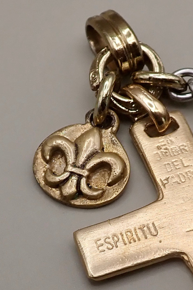 ENGRAVED CROSS & MEDAL PENDANT