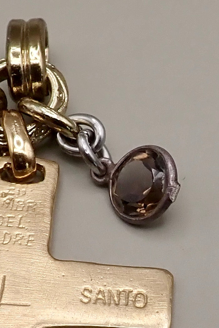 ENGRAVED CROSS & MEDAL PENDANT