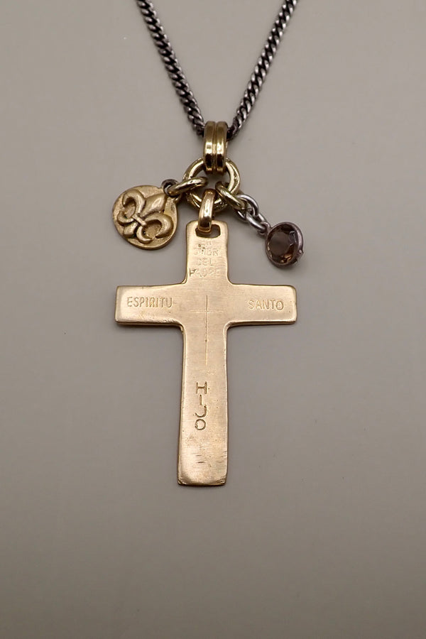 ENGRAVED CROSS NECKLACE