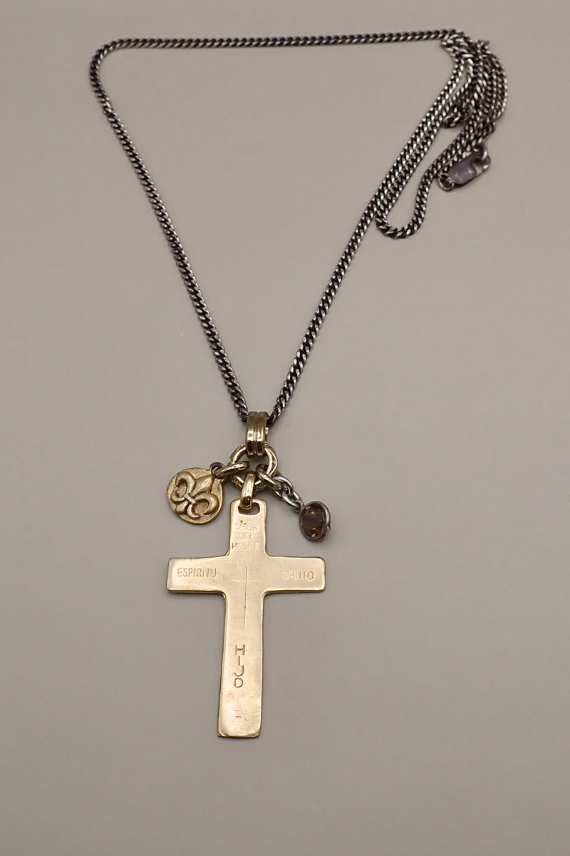 ENGRAVED CROSS NECKLACE