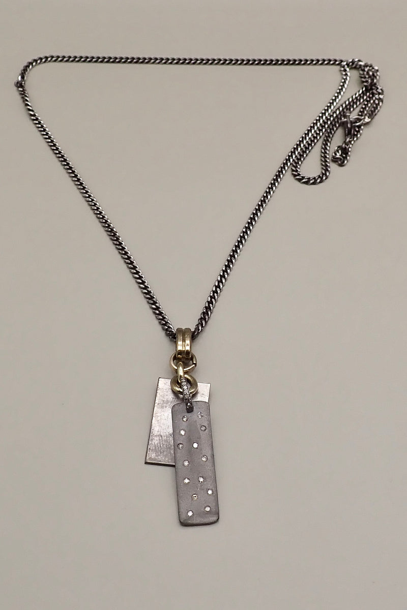 DIAMONDS RECTANGLE NECKLACE