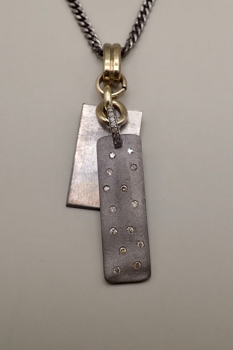 DIAMONDS RECTANGLE NECKLACE