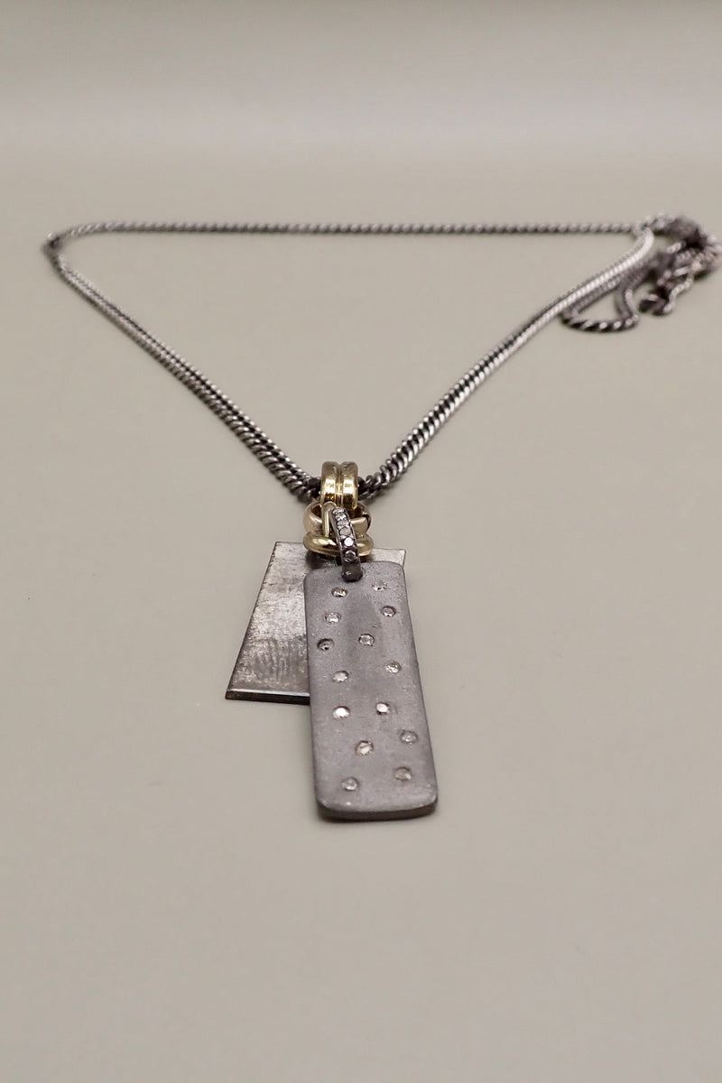 DIAMONDS RECTANGLE NECKLACE