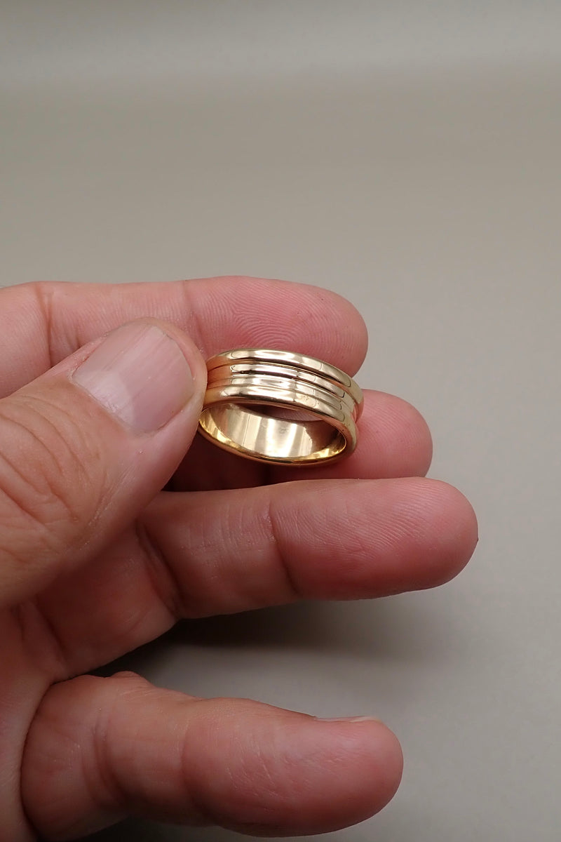 The Parallel - BIG DOUBLE EDGE BAND RING