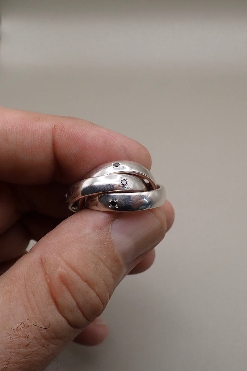 The Trinity - INTERLOCK TRIPLE BAND RING