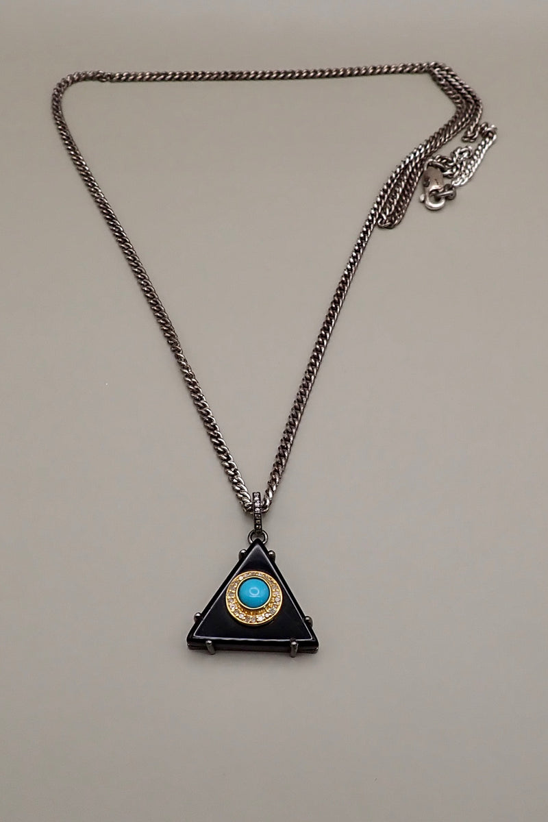 TURQUOISE TRIANGLE PENDANT