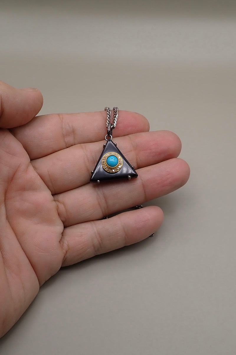 TURQUOISE TRIANGLE PENDANT