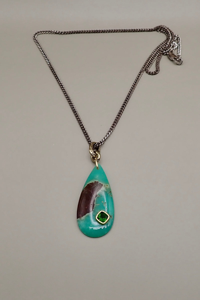 CRYSOPHASE EMERALD PENDANT