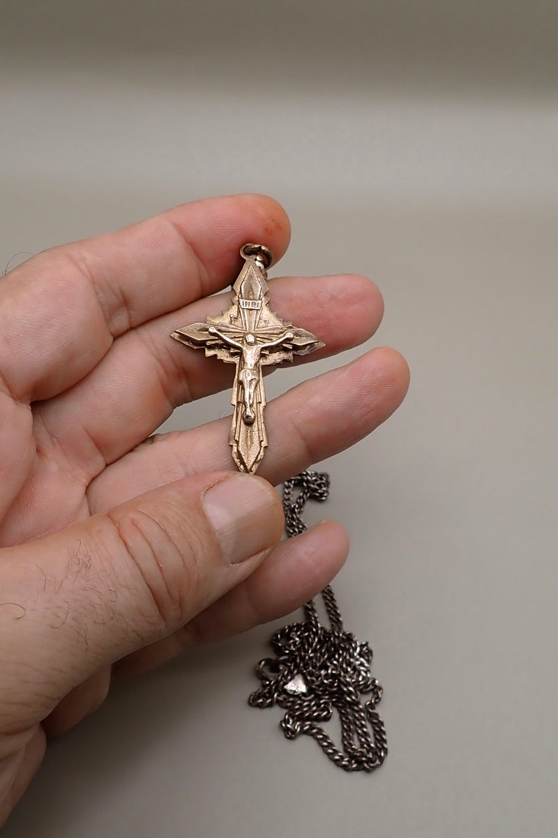 ANTIQUE VICTORIAN CROSS NECKLACE