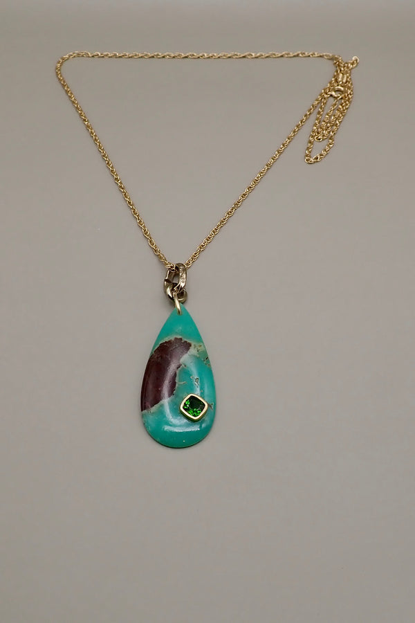 CRYSOPHASE EMERALD PENDANT I