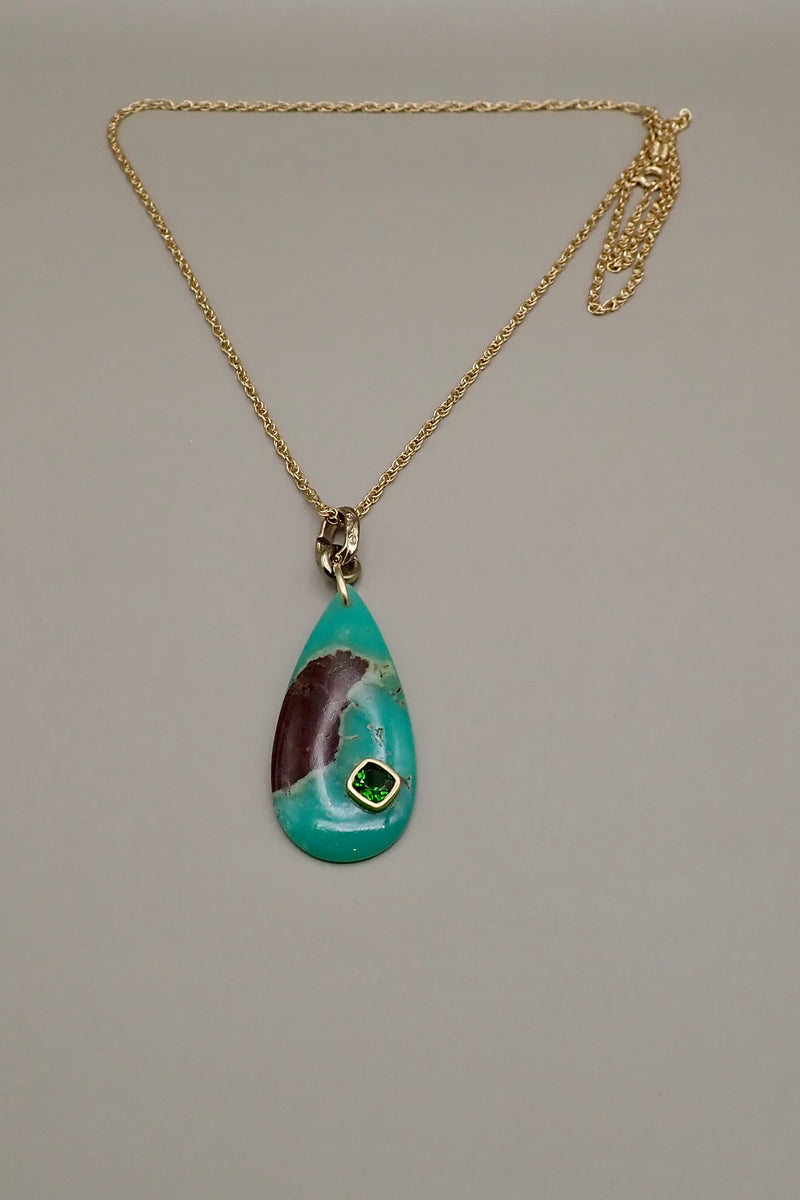 CRYSOPHASE EMERALD PENDANT I