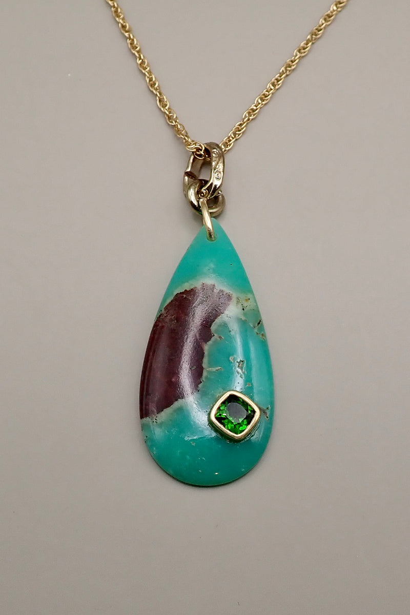 CRYSOPHASE EMERALD PENDANT I