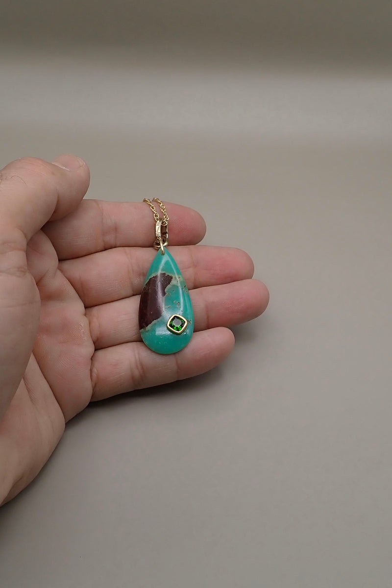 CRYSOPHASE EMERALD PENDANT I