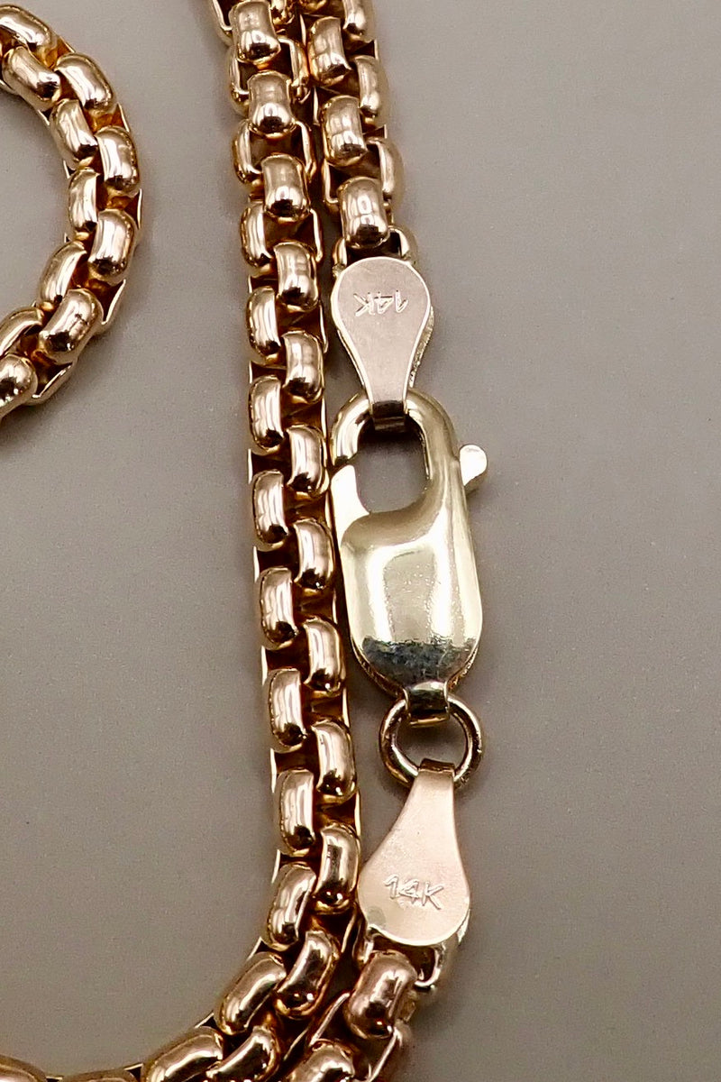 THIN VENETIAN NECKLACE - 14 K GOLD