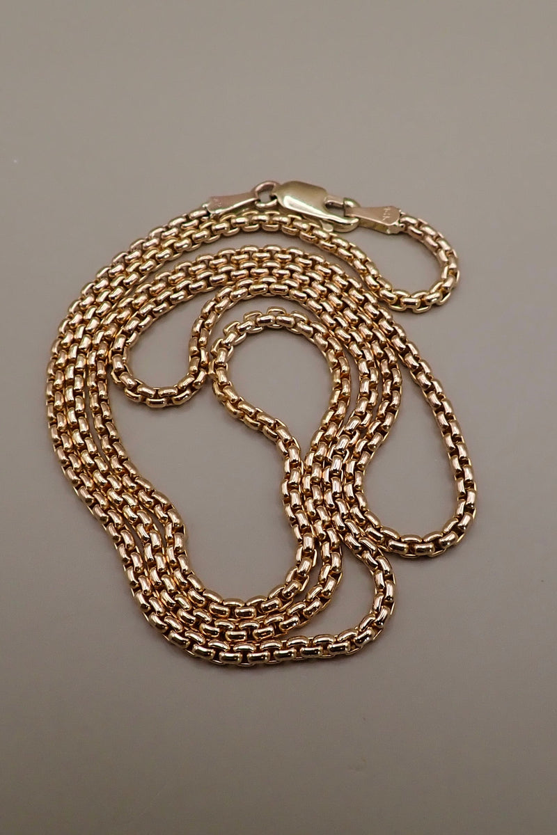 THIN VENETIAN NECKLACE - 14 K GOLD