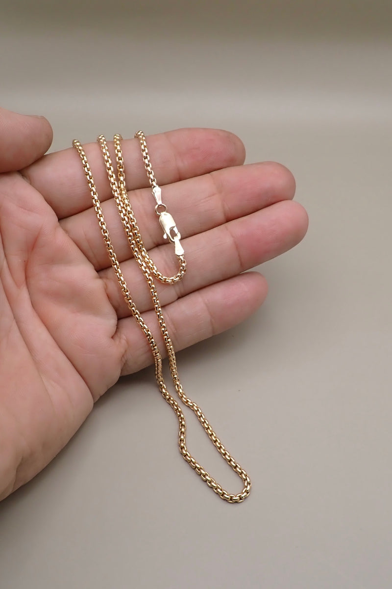 THIN VENETIAN NECKLACE - 14 K GOLD
