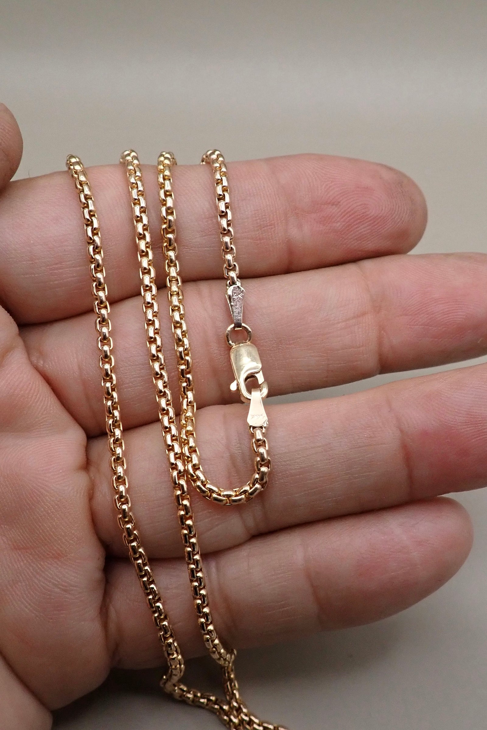 THIN VENETIAN NECKLACE - 14 K GOLD – Dirty Hands Jewelry