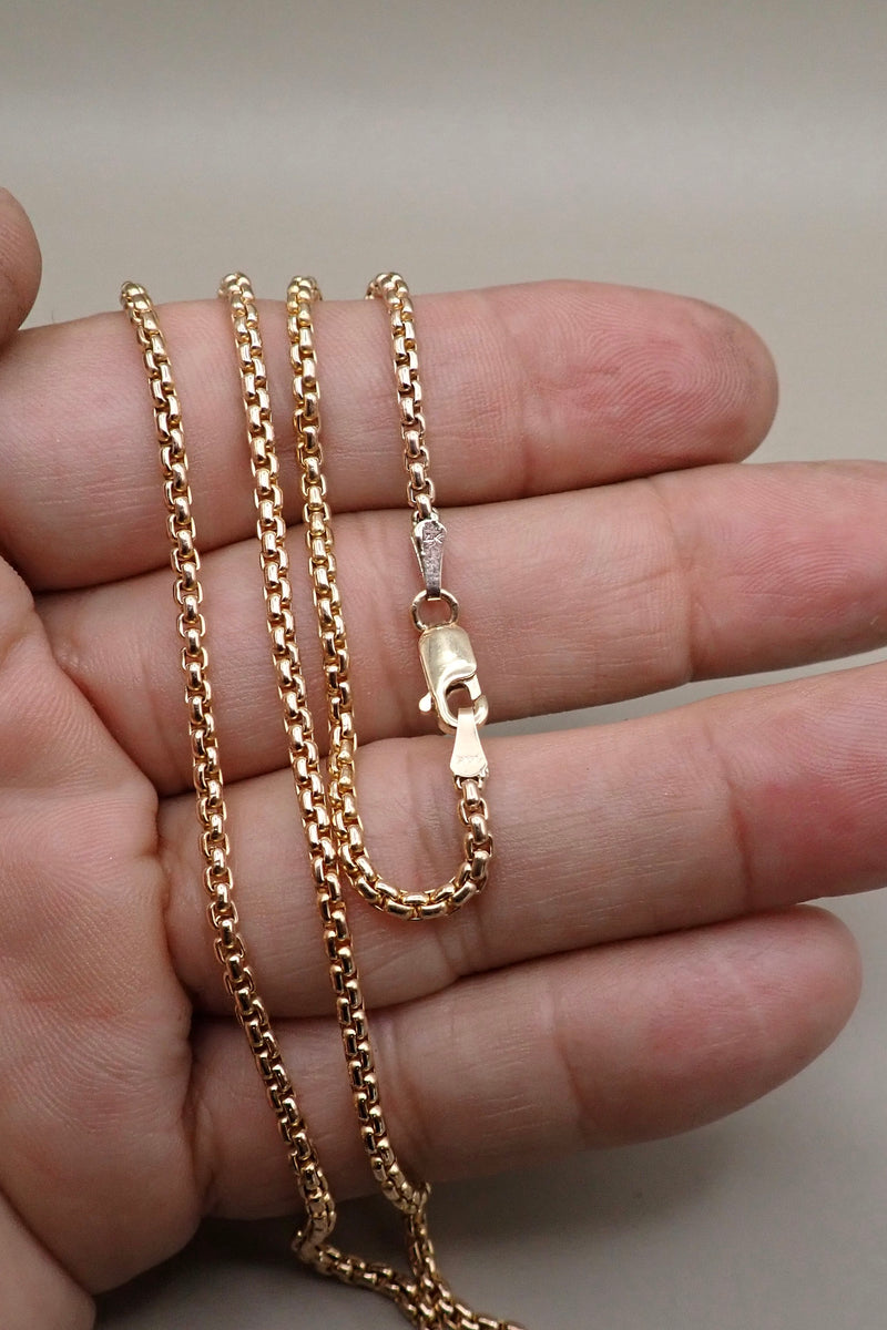 THIN VENETIAN NECKLACE - 14 K GOLD