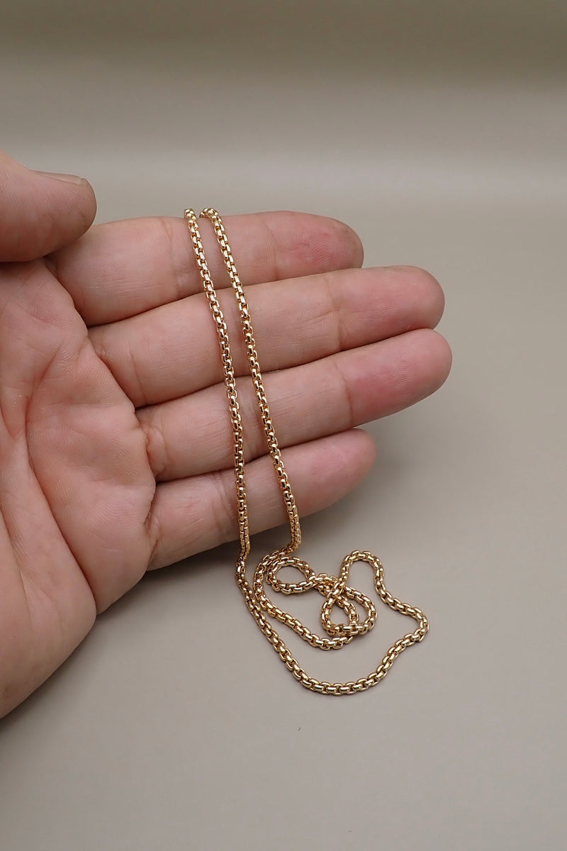 THIN VENETIAN NECKLACE - 14 K GOLD