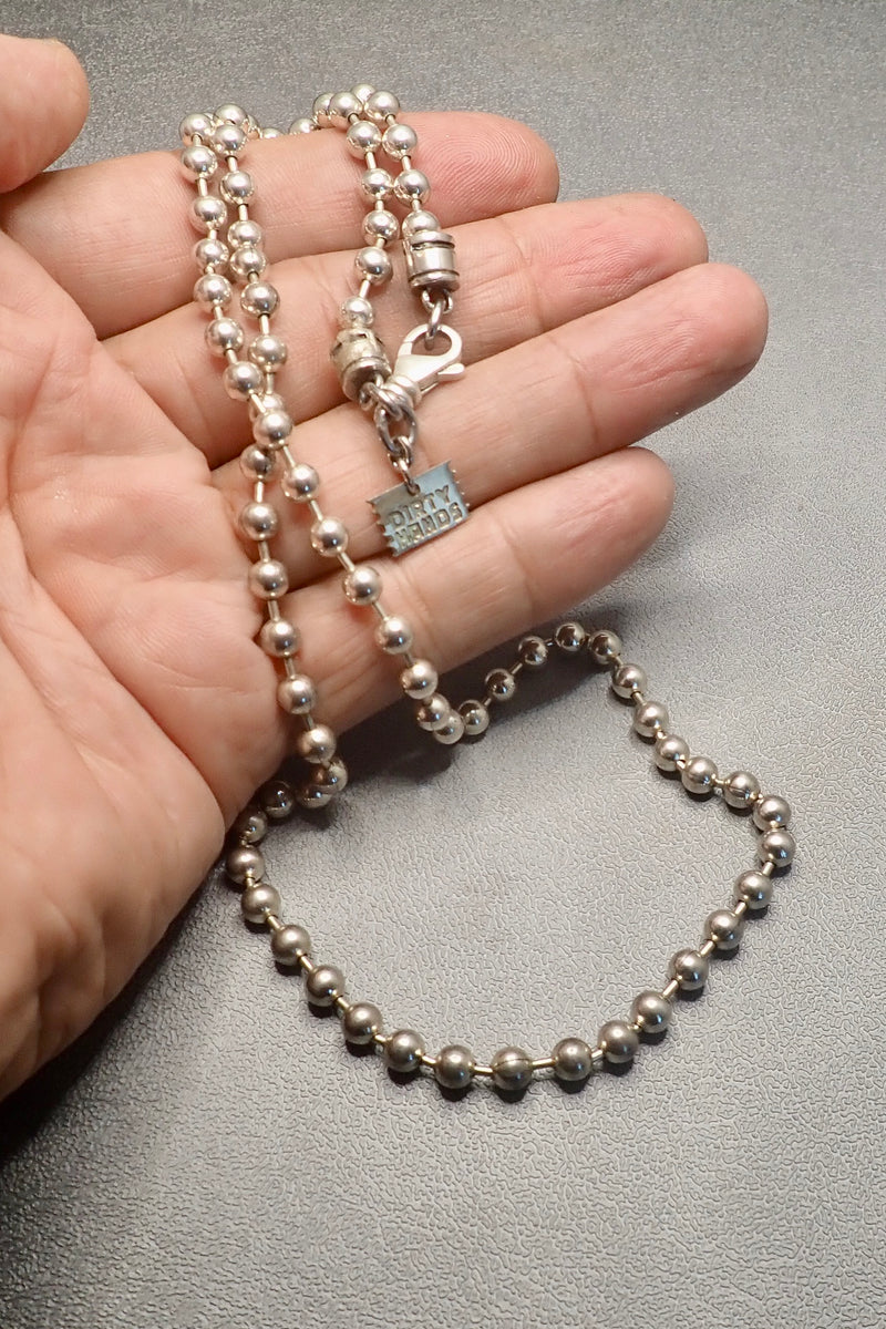 SILVER BALL CHAIN