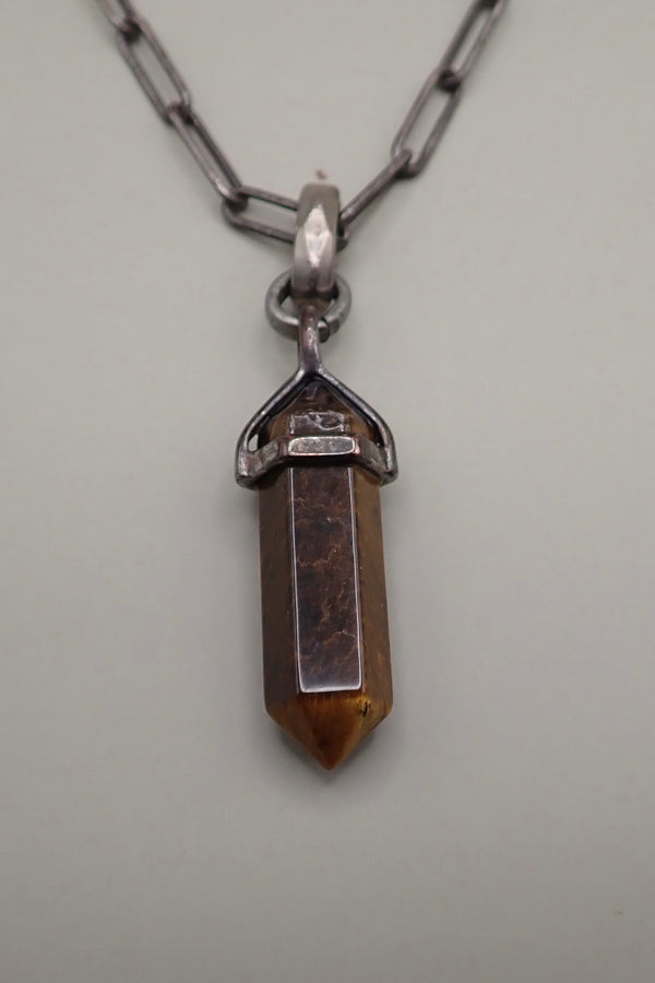TIGER EYES PENDANT NECKLACE