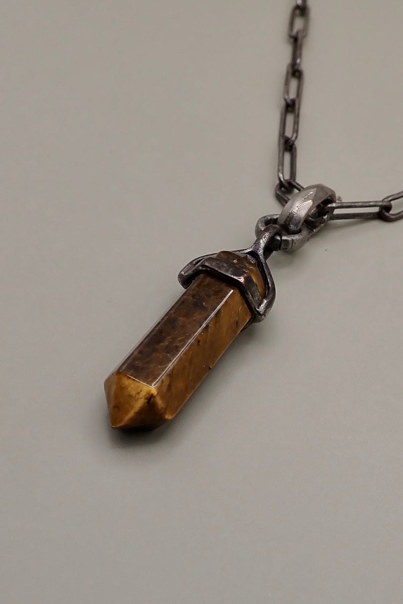 TIGER EYES PENDANT NECKLACE