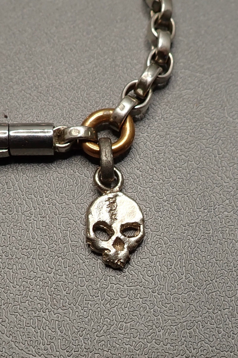 ROLO SILVER SKULL BRACELET - one made