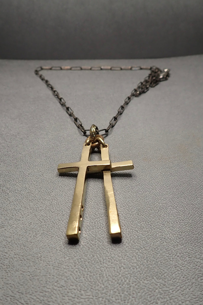 BRONZE DOUBLE CROSS