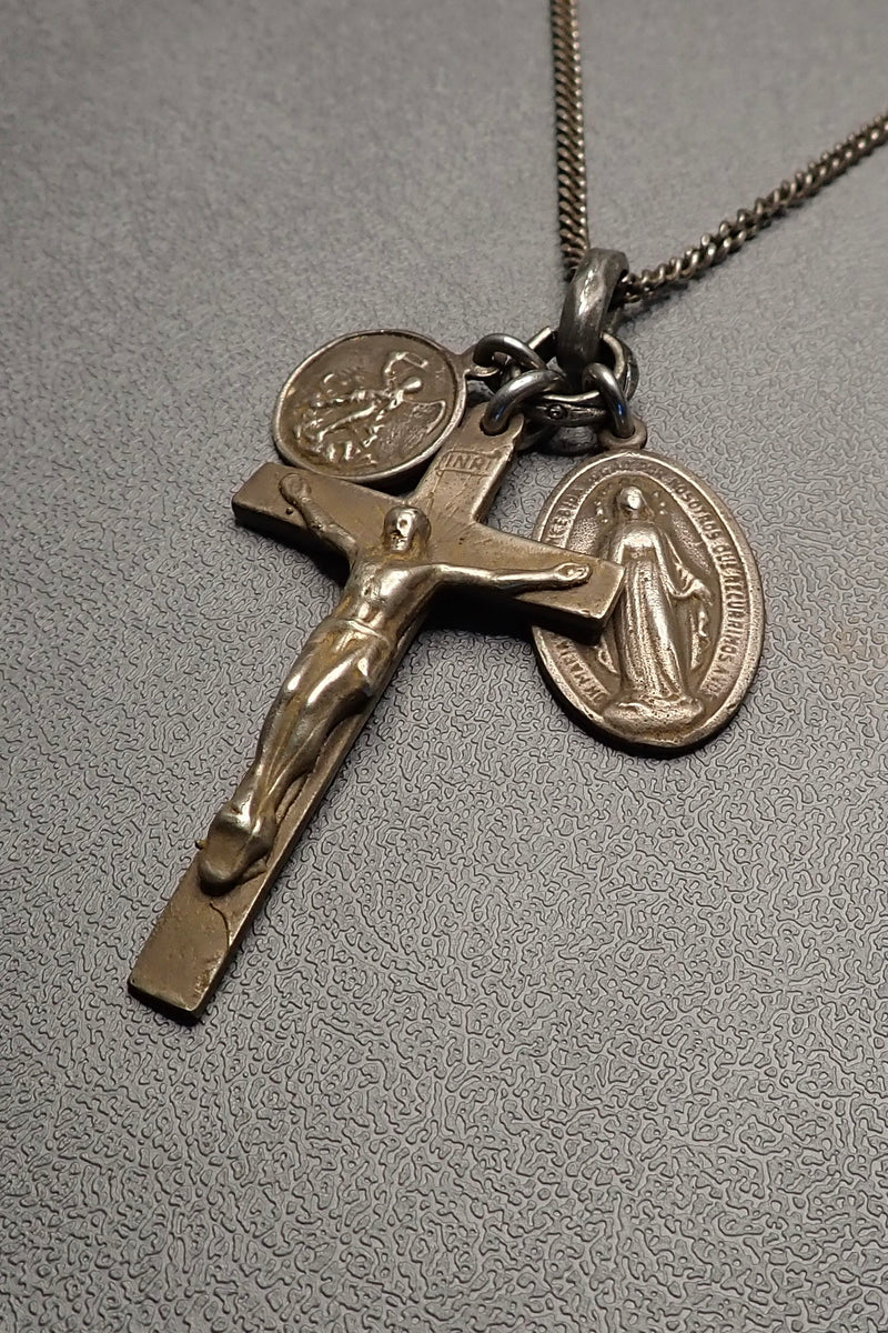 ANTIQUE CROSS NECKLACE  - two made