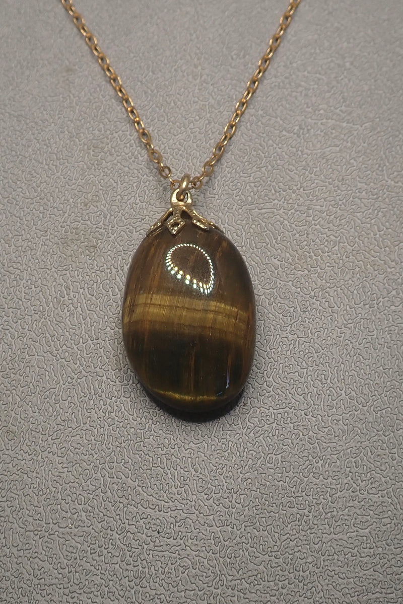 TIGER EYES NUGGET PENDANT