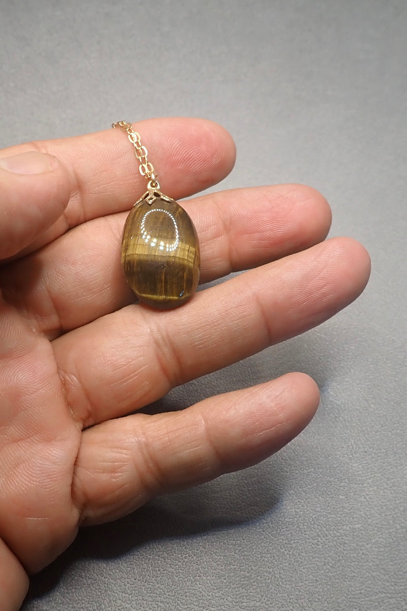 TIGER EYES NUGGET PENDANT