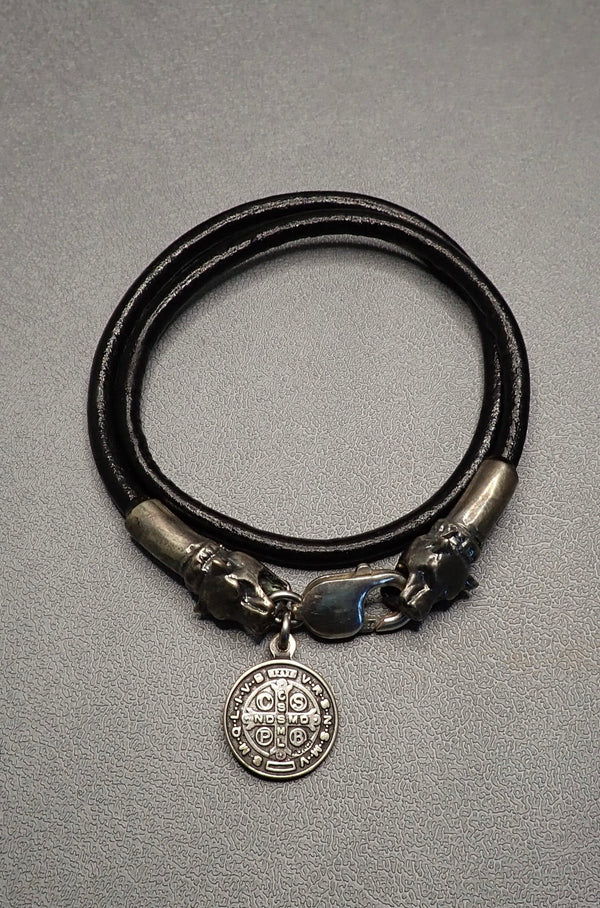 DOUBLE WRAP LEATHER BRACELET