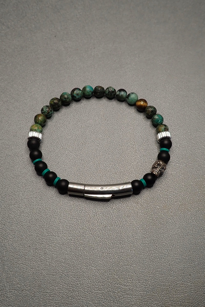 Tree of Life | Stone Beaded Charm Bracelet | African Turquoise – S Design  Jewelry