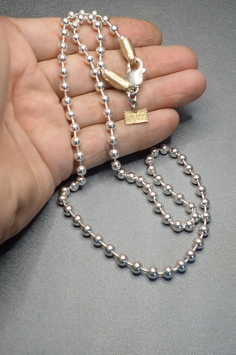 SILVER BALL CHAIN